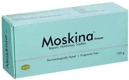 Moskina Moisturizer Cream | Intensive Hydration for Dry & Sensitive Skin | Non-Greasy, Daily Use | 100gm - Image 4