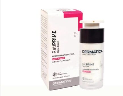 Dermatica Retiprime Night Cream | Anti-Ageing Night Repair with Encapsulated Retinol & Bakuchiol | Dermatologist Recommended | 30ml