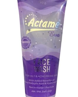 Actame Eva Face Wash 70gm | For Oily Skin | AM/PM Daily Use | Deep Cleansing & Oil Control | Refreshes and Purifies Skin