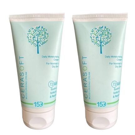 Cerasoft Daily Moisturising Cream – 150g (Pack of 2) | For Normal to Dry Skin | Deep Hydration & Barrier Repair | Soothing, Softening & Non-Greasy Lotion - Image 3