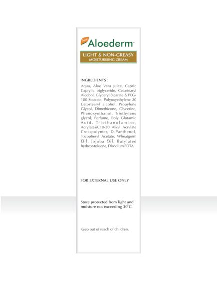 Aloederm Skin Cream | Cold-Processed Aloe Vera | Dry Skin Treatment & Anti-Aging Moisturizer | 50g - Image 4