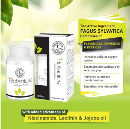 Botanica Anti-Ageing Cream – 50g | Controls Wrinkles & Fine Lines | Non-Comedogenic & Lightweight | Hydrating & Firming Formula for Youthful Skin - Image 5