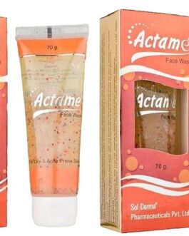 Actame Face Wash 70gm (R) Pack of 2 | Deep Cleansing & Oil Control | Refreshes and Purifies Skin | Suitable for Acne-Prone and Oily Skin