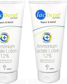 Lacderm Moisturize Lacsoft Lotion 150ml (Pack of 2) | Deep Hydration & Gentle Exfoliation | With Lactic Acid | For Dry, Rough, and Bumpy Skin