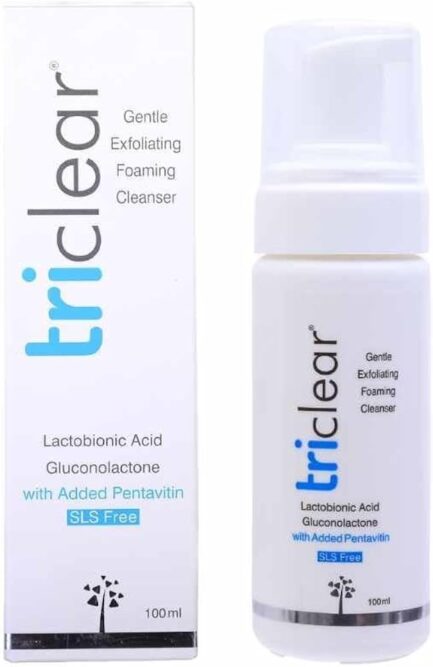 Triclear Gentle Foaming Cleanser for Sensitive Skin, 100ml | Mild Daily Face Wash | Soothes, Hydrates & Purifies | Soap-Free & Sulfate-Free Formula - Image 7