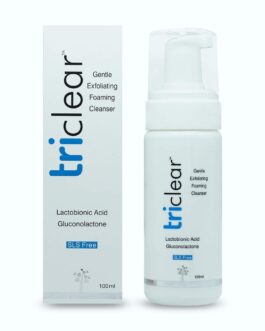 Triclear Gentle Foaming Cleanser for Sensitive Skin, 100ml | Mild Daily Face Wash | Soothes, Hydrates & Purifies | Soap-Free & Sulfate-Free Formula