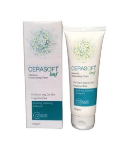 Cerasoft IMF Intensive Moisturising Cream – 100g | For Dry to Very Dry Skin | Fragrance-Free | Ceramide & Glycerin Formula | Soothing & Repairing