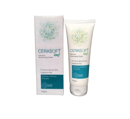 Cerasoft IMF Intensive Moisturising Cream – 100g | For Dry to Very Dry Skin | Fragrance-Free | Ceramide & Glycerin Formula | Soothing & Repairing