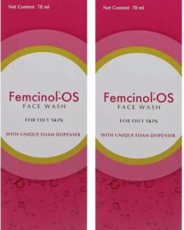 Femcinol OS Foaming Face Wash for Oily & Acne-Prone Skin | With Salicylic Acid & Niacinamide | Gentle Oil-Control Cleanser | 70ml (Pack of 2) with Foam Dispenser