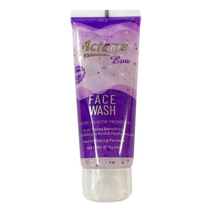 Actame Eva Face Wash 70gm | For Oily Skin | AM/PM Daily Use | Deep Cleansing & Oil Control | Refreshes and Purifies Skin