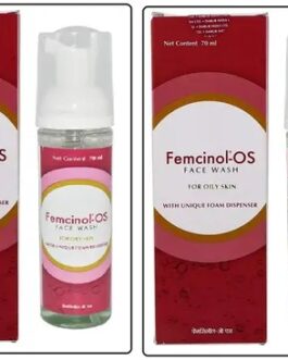 Femcinol OS Foaming Face Wash for Oily & Acne-Prone Skin | With Salicylic Acid & Niacinamide | Gentle Oil-Control Cleanser | 70ml (Pack of 2) with Foam Dispenser