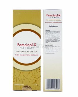 Femcinol X Foam Face Wash 70ml | Gentle Cleansing for Normal to Dry Skin | Hydrating Formula | Unique Foam Dispenser | Soap-Free & Non-Irritating