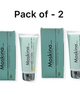 Moskina Moisturizer Cream | Deep Hydration for Dry & Sensitive Skin | Non-Greasy Daily Skin Cream | 100g x 2 Pack