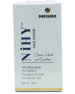 Nihy Vitamin C Face Serum with Hyaluronic Acid – Brightening & Hydrating Face Serum for Glowing Skin, Anti-Aging & Dark Spot Removal – 30ml