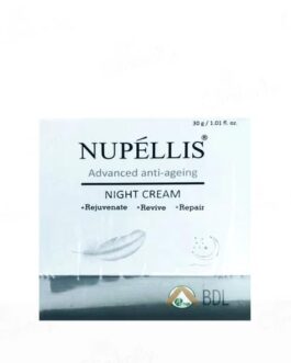 Nupellis Advanced Anti-Ageing Night Cream | Reduces Fine Lines & Wrinkles | With Retinol, Peptides & Hyaluronic Acid | 30g