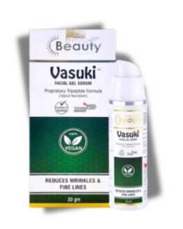 Vasuki Facial Gel Serum – 30ml | Vegan Anti-Aging Serum with Tripeptide Technology | Reduces Wrinkles & Fine Lines | Plant-Based Skincare for Youthful, Firm Skin