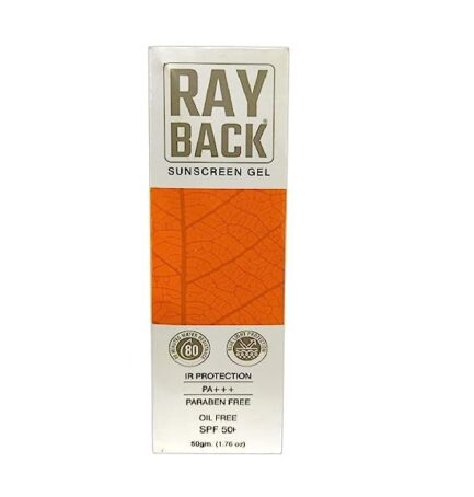 RayBack Sunscreen Gel SPF 50+ | With IR Protection | Broad-Spectrum UVA/UVB Shield | Oil-Free, Paraben-Free | For All Skin Types | 50gm - Image 3