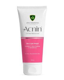 Acnin Ceramide Oil-Free Moisturizer with SPF | For Oily, Acne-Prone & Sensitive Skin | Lightweight, Non-Comedogenic Hydration | 100ml