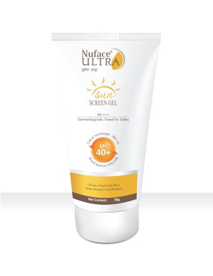 Nu-face Ultra Sunscreen Gel SPF 40+++ | Oil-Free, Water-Resistant Broad Spectrum Sun Protection | Lightweight Matte Finish | For All Skin Types | 50g - Image 2