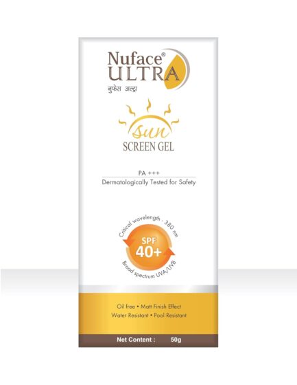 Nu-face Ultra Sunscreen Gel SPF 40+++ | Oil-Free, Water-Resistant Broad Spectrum Sun Protection | Lightweight Matte Finish | For All Skin Types | 50g - Image 3