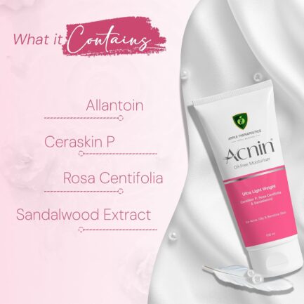 Acnin Ceramide Oil-Free Moisturizer with SPF | For Oily, Acne-Prone & Sensitive Skin | Lightweight, Non-Comedogenic Hydration | 100ml - Image 5