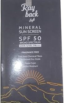 Ray Back Soft Mineral Sunscreen SPF 50 | Broad Spectrum UVA/UVB Protection | PA+++ | Non-Comedogenic & Fragrance-Free | For Sensitive & All Skin Types | 50g